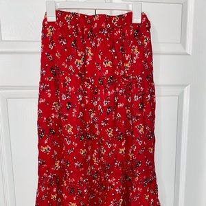 floral skirt